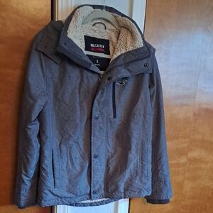 Hollister Men's Charcoal Performance Jacket